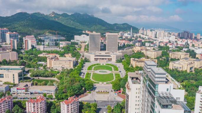 青岛大学航拍延时