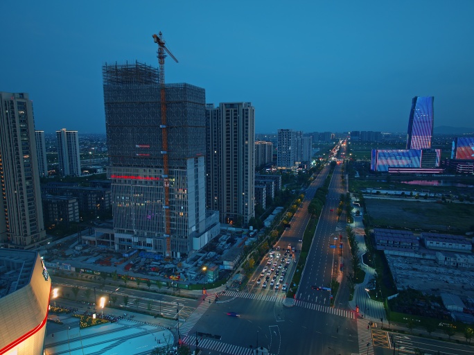 杭州江东天街宝龙广场智慧谷夜景