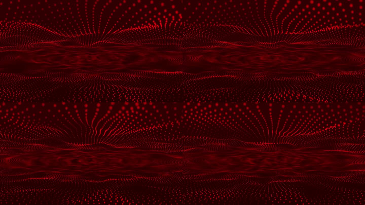 Trapcode形式发光点背景。红点颗粒波模式半色调梯度曲线形状孤立的红色烟雾背景。