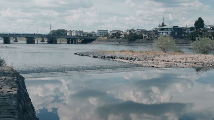 【4K】日本宇治桥湖面空镜