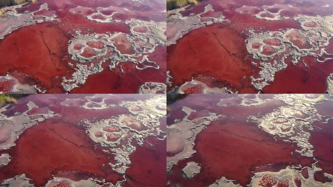 阿拉善沙漠 乌兰湖 航拍 自然风光