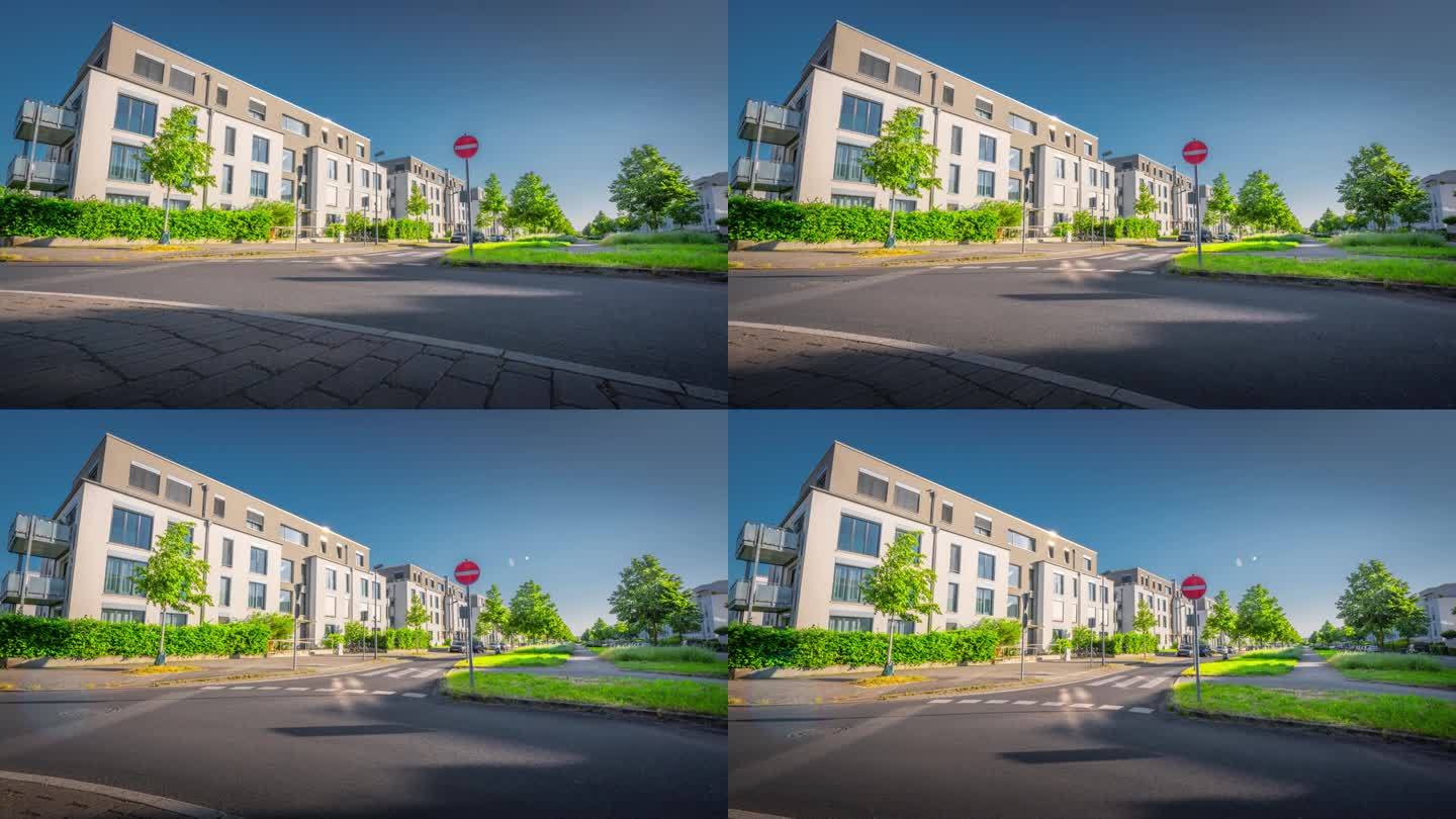 德国一个新开发区的新公寓楼