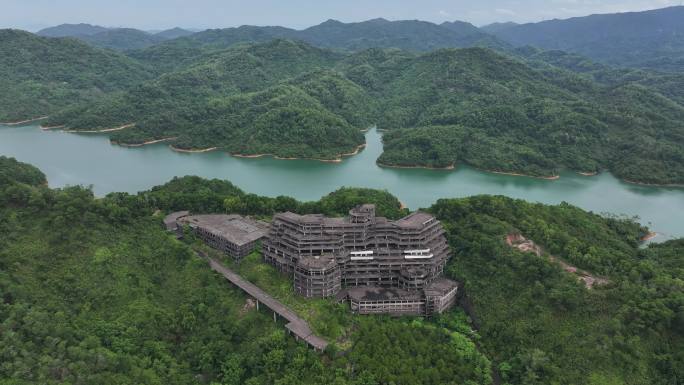 广东中山长江水库五桂山4K航拍