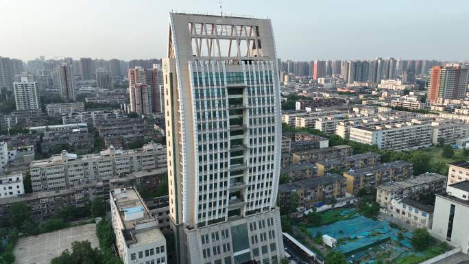 郑州市生态环境局大楼4K航拍
