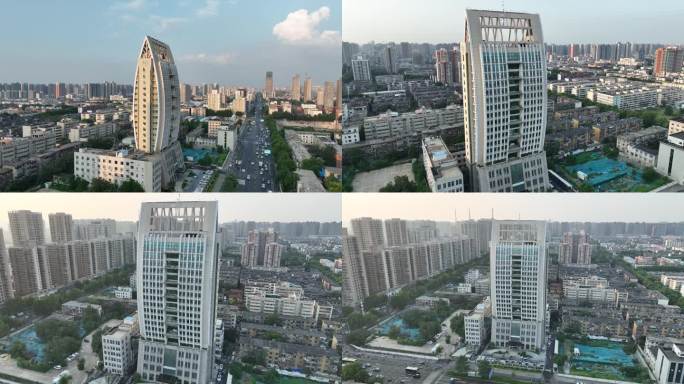郑州市生态环境局大楼4K航拍