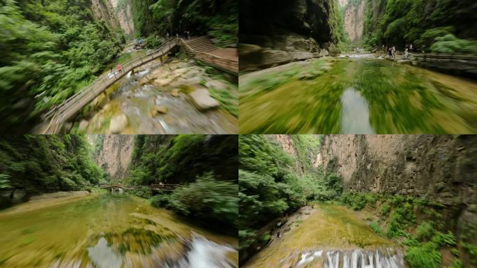 FPV拍摄八泉峡飞越溪流