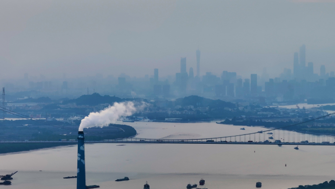 城市环境污染雾霾天气