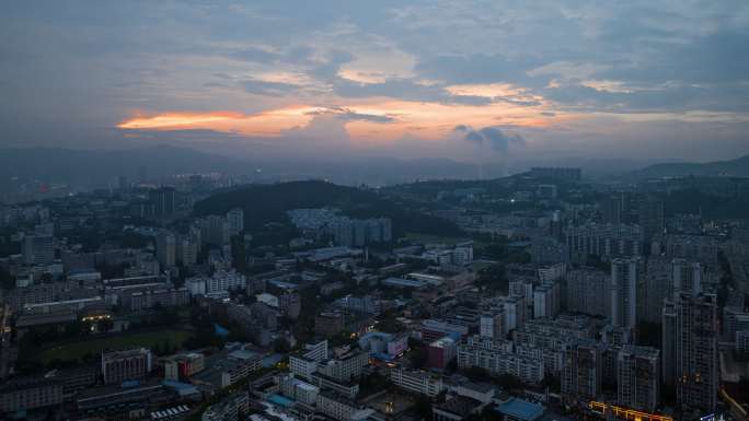 5K-昆明西市区日落延时