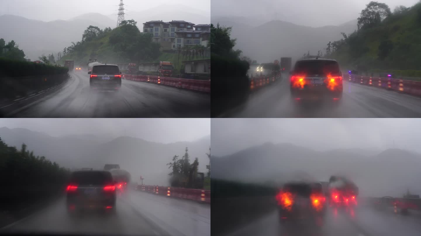 突遇强降雨躲不开该怎办？ 暴雨天气安全行车的干货都在这儿_跟我视驾