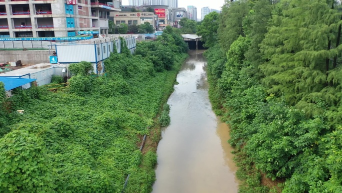 城市河流 小溪 河道