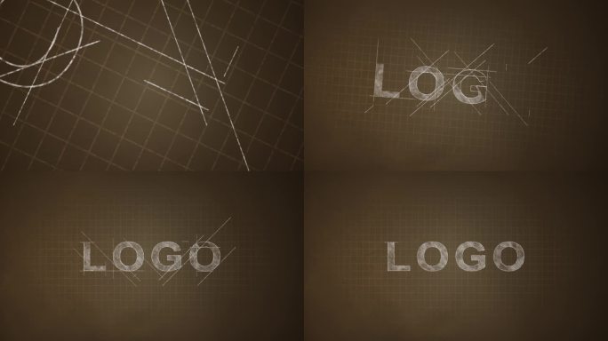 粉笔绘制风格化工业LOGO4KAE工程