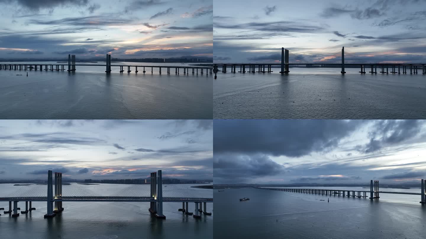 惠州湾大桥4k航拍