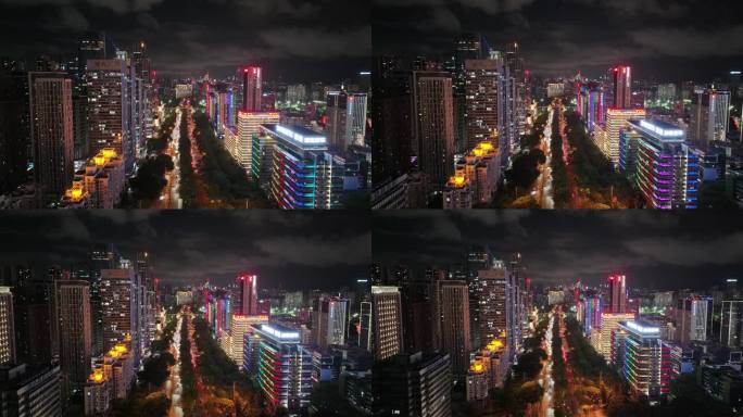 深圳粤海街道办南山科技园4K航拍夜景