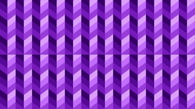 紫色简单之字形图案无缝背景向下移动，可循环的背景