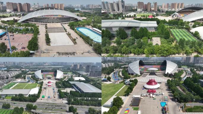 郑州河南省体育场馆中心(北区)4K航拍