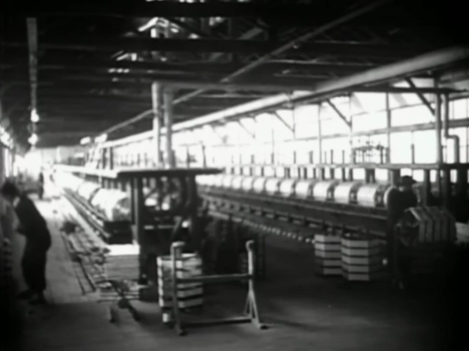 40年代工厂 工业 轻工业 纺织厂 纺织