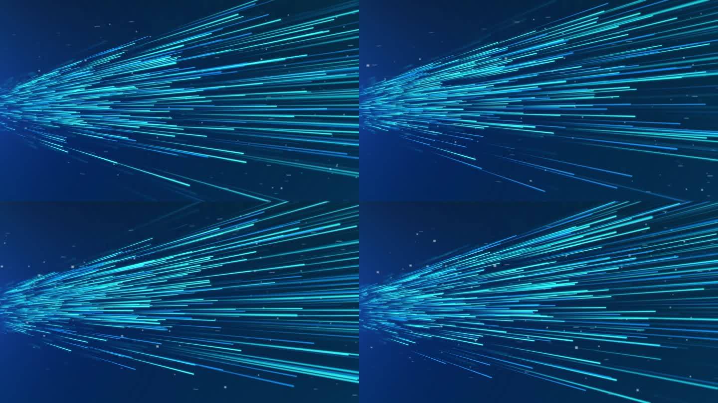 4K 3D霓虹线技术背景。抽象应用程序代码移动