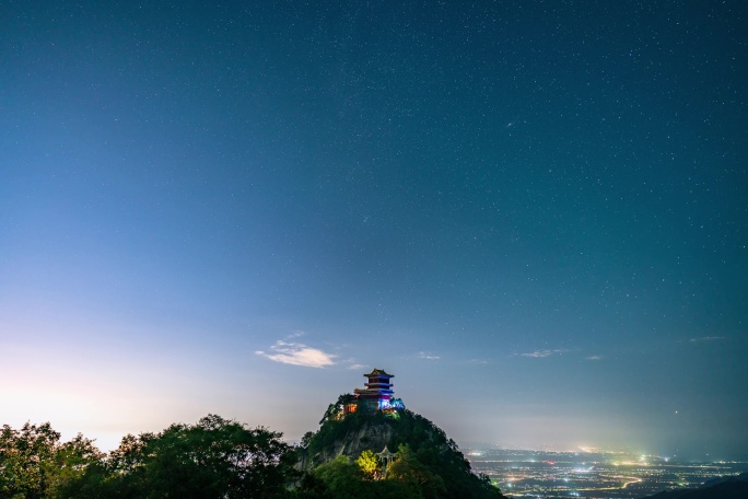 西安南五台景区云海星空流星雨宣传片震撼