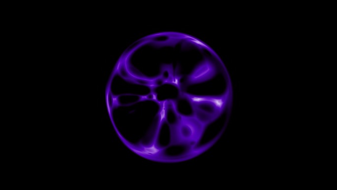 紫罗兰球烟泡图案纹理运动图形。DJ事件数字技术动画。VJ循环视觉视频背景的事件。