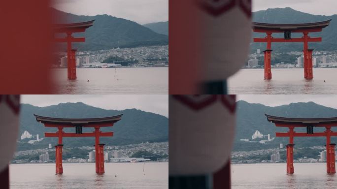 【4K】日本宫岛（严岛）海上鸟居2