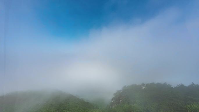 4K岳阳天岳幕阜山天空之境云海航拍延时