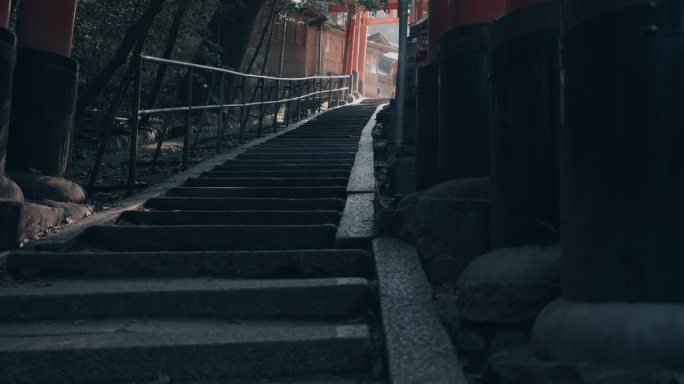 【4K】日本伏见稻荷大社台阶