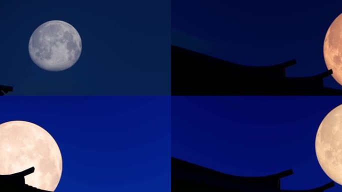 一轮明月月亮月光月色满月圆月宽屏超宽屏