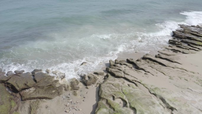 航拍亚龙湾海景沙滩（未调色）