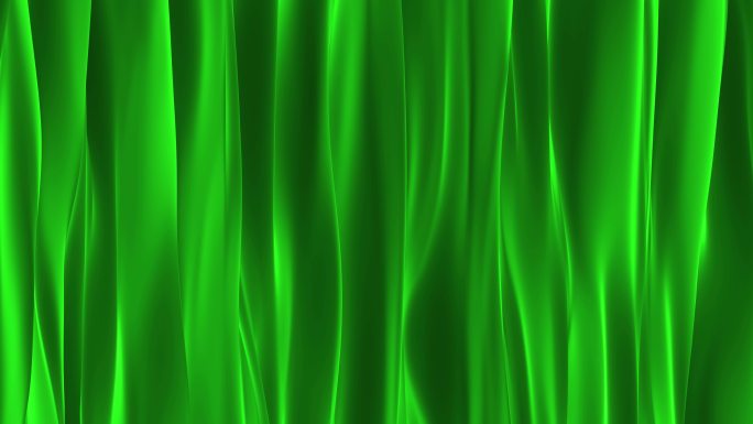 4K一块绿色窗帘布飘舞无缝循环