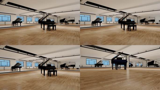 4K钢琴房教室