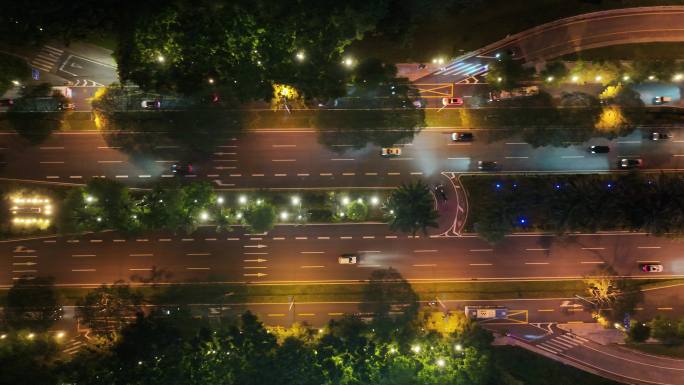 深圳粤海街道办南山科技园4K航拍夜景