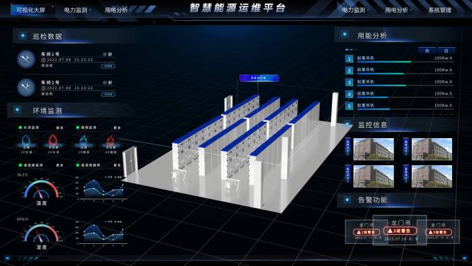 配电房管理系统webgl机房管理系统