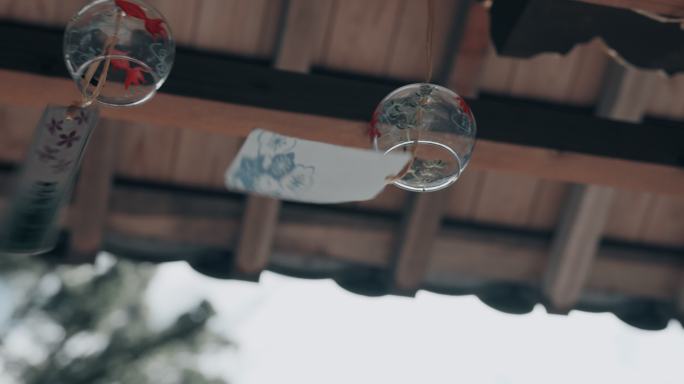 【4K】神社风铃空镜