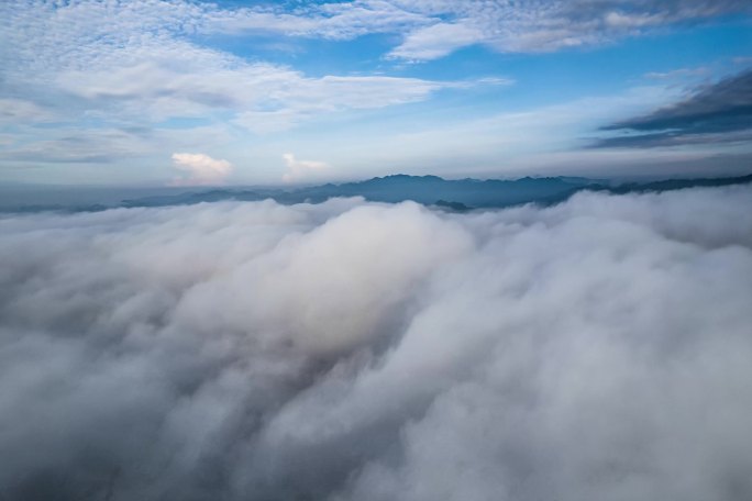 高空汹涌的云海延时素材（5k)