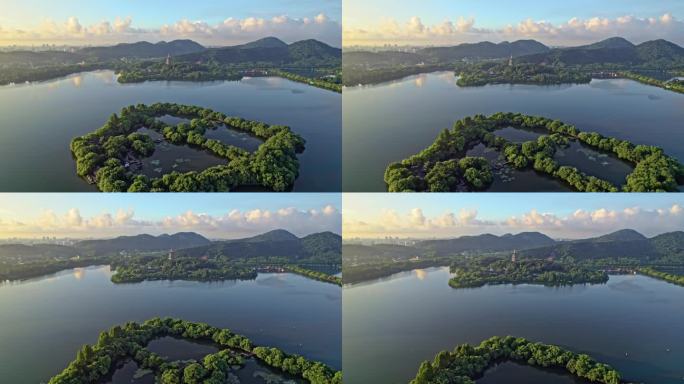 杭州西湖苏堤 雷峰塔  湖心亭