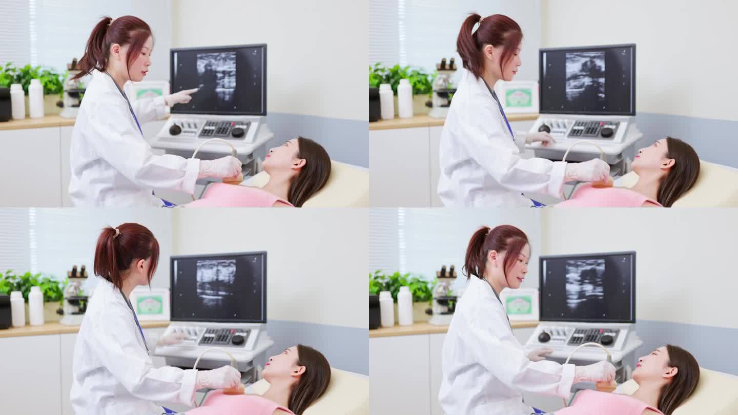 女性乳房超声检查
