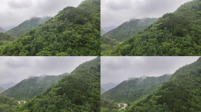 驼梁风景区 山区 绿水青山  航拍