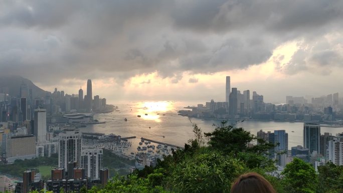 香港宝马山夜景