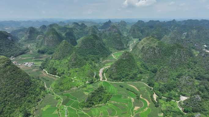 航拍安顺高荡村风光