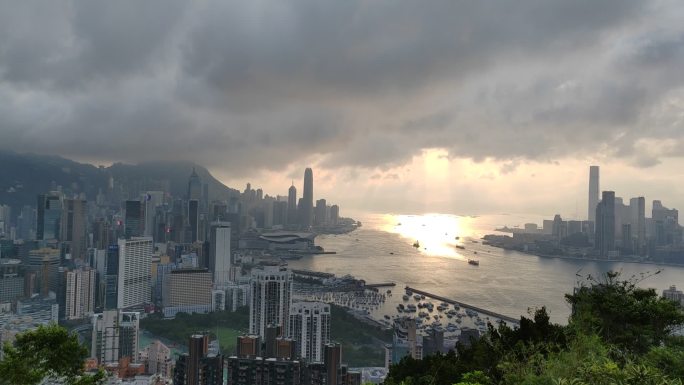 香港宝马山夜景