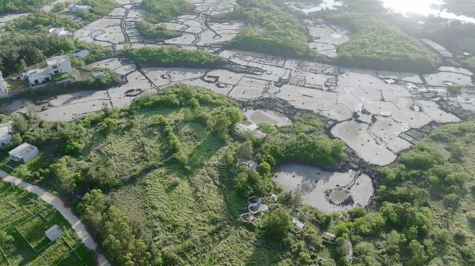 海南峨蔓古盐田航拍01