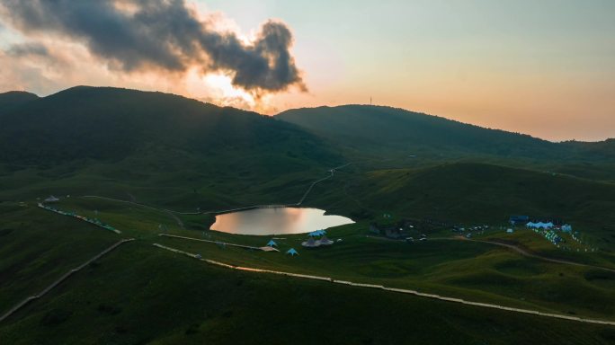 晋城 阳城 草原 析城山  延时 风光