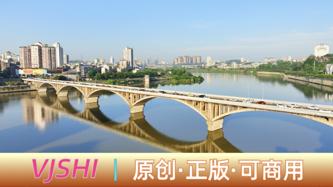4K四川内江城市航拍高空大全景高速路口