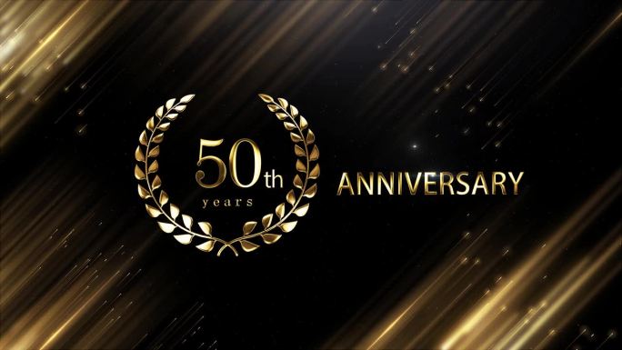 五十周年纪念金桂花圈祝贺