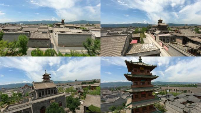 FPV穿越机拍摄太原古县城古建筑
