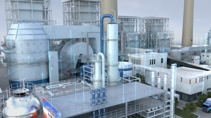 工程机械机械工厂智慧化工氢能源