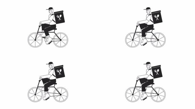 自行车送餐动画