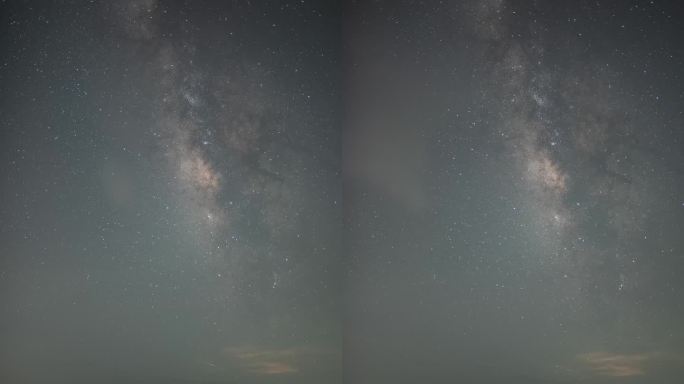 星空下拍摄银河的摄影者延时摄影