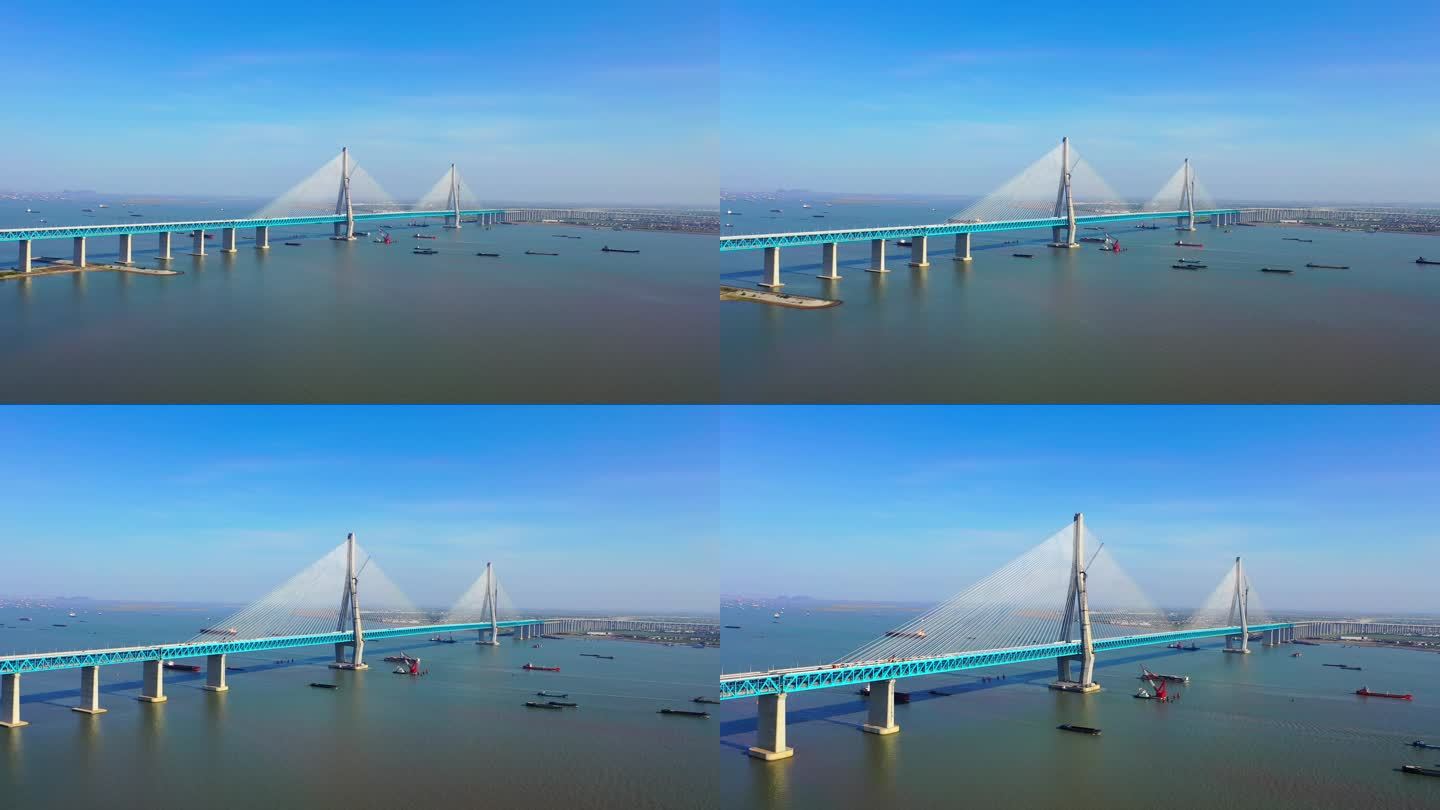 沪苏通大桥航拍
