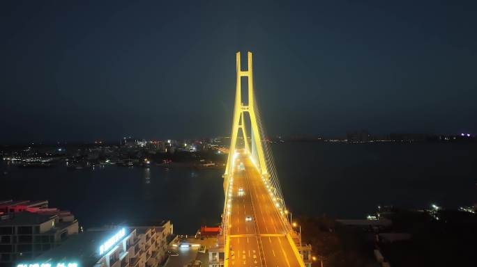 海南儋州洋浦大桥夜景航拍01